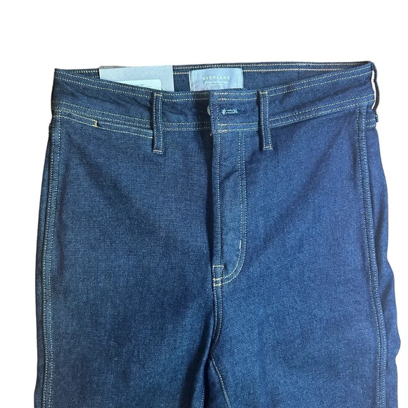 EVERLANE The Way High Skinny Jeans Size 28 Crop Dark Wash NWT High Waist Stretch - Picture 5 of 15